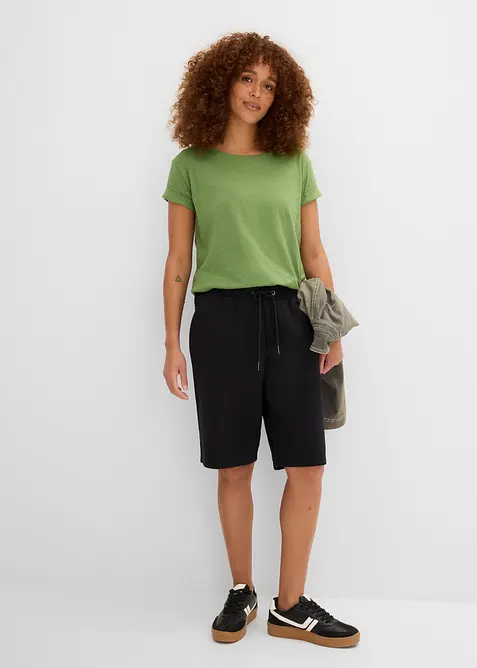 Sweat bermudashorts i 100% bomull, bonprix