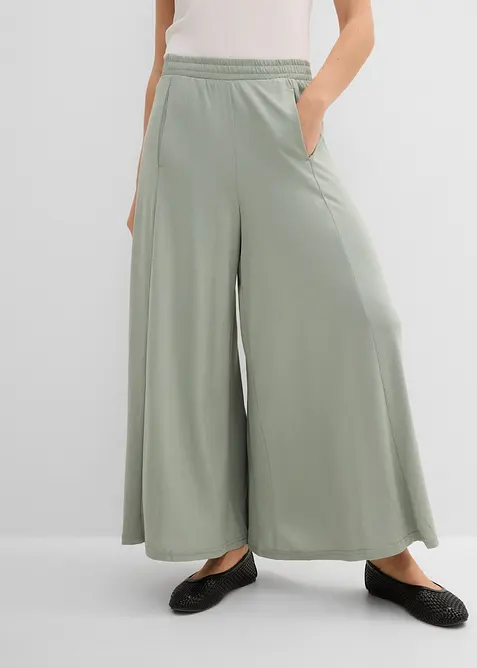 Culottes i jersey med vide ben, bonprix