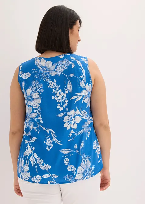 Ermel&oslash;s bluse i viskose, bonprix
