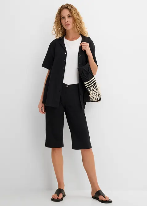 Lang bermudashorts med elastisk linning, bonprix