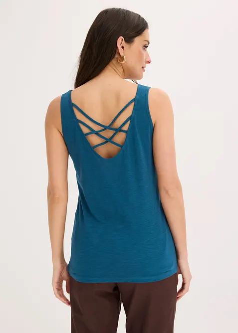 Jerseytopp i 100% &oslash;kologisk bomull, bonprix