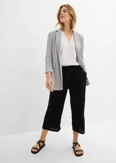 &frac34;-lang bukse av viskose med komfortlinning, bonprix