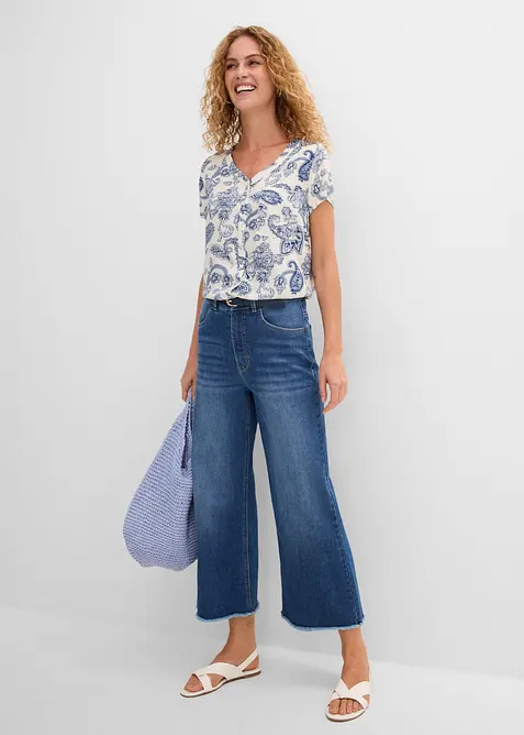 Bluse, kort arm, bonprix