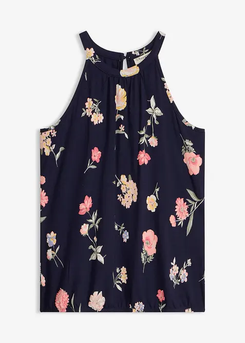 Ermel&oslash;s topp i viskosemiks, bonprix