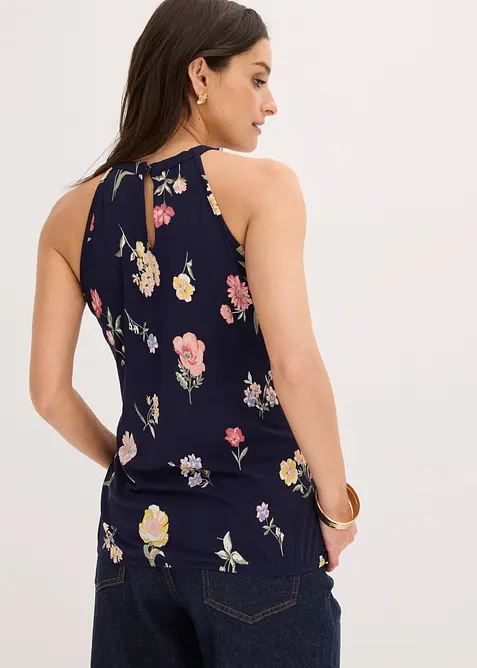 Ermel&oslash;s topp i viskosemiks, bonprix