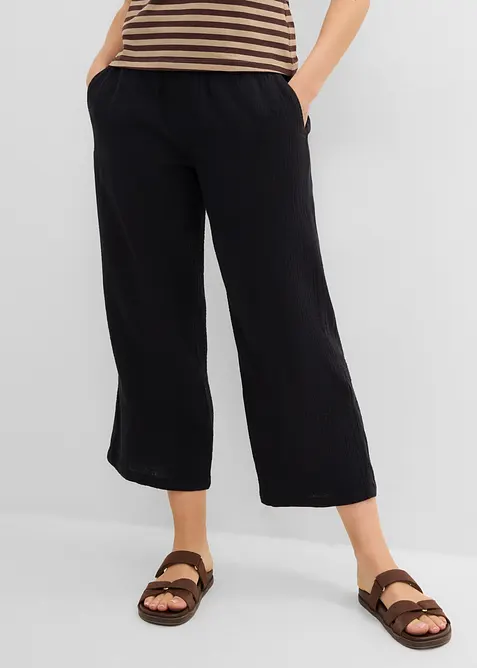 Culottes i bomullsmusselin, bonprix