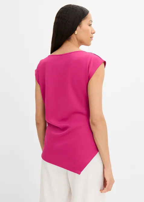 Asymmetrisk topp i behagelig scuba-materiale, bonprix