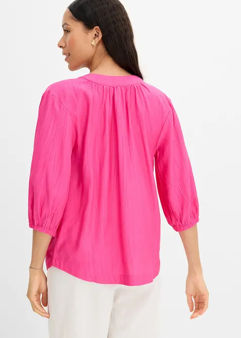 Oversized bluse i myk viskoseblanding, bonprix