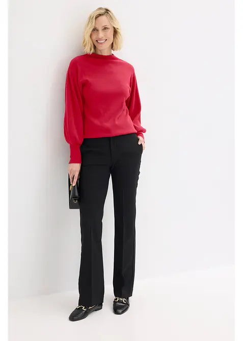 Feminin bukse med buksepress, bonprix