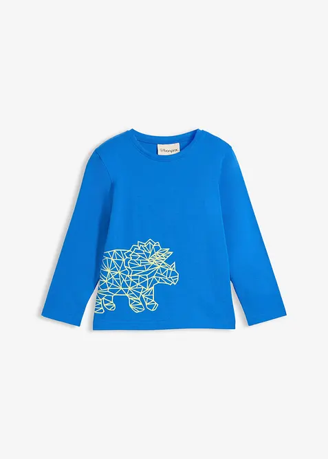 Langermet shirt i 100% &oslash;kologisk bomull, bonprix