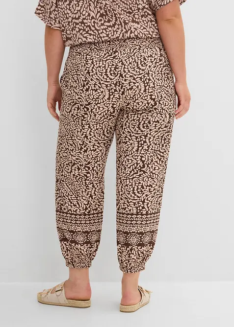 Pull on-bukse i viskose med pent fall, bonprix