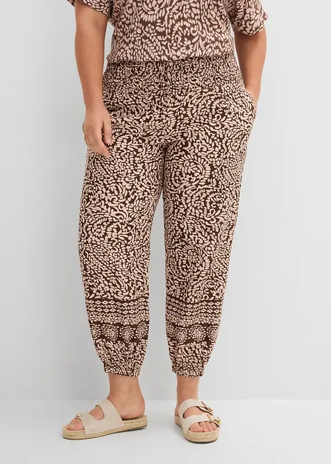 Pull on-bukse i viskose med pent fall, bonprix