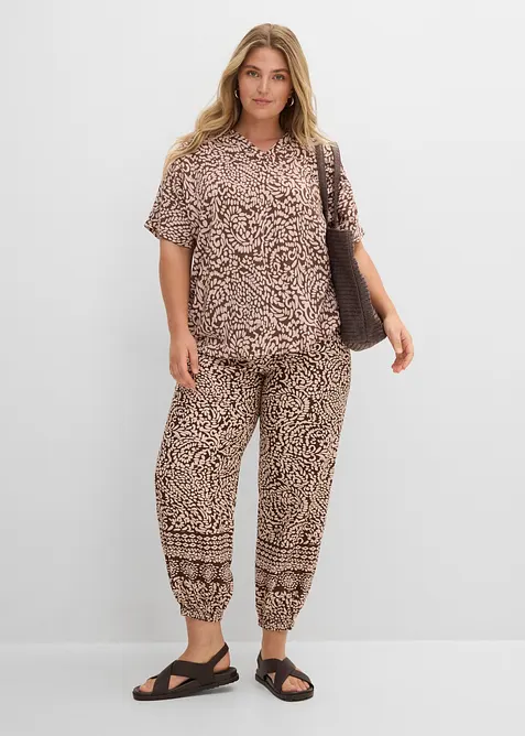 Bluse i viskose med pent fall, bonprix