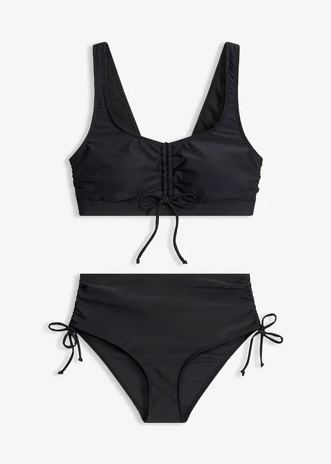 Bustier-bikini med knyteb&aring;nd (2-delt sett), bonprix