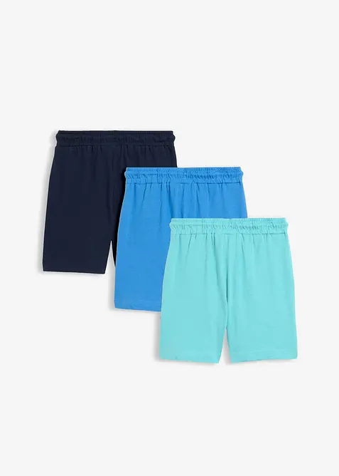 Jersey-bermudashorts i 100% &oslash;kologisk bomull (3-pack), bonprix