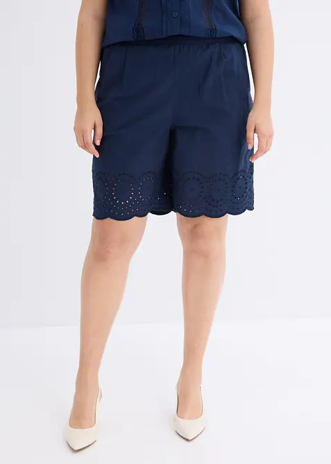 Pull on-shorts i 100% bomull, bonprix