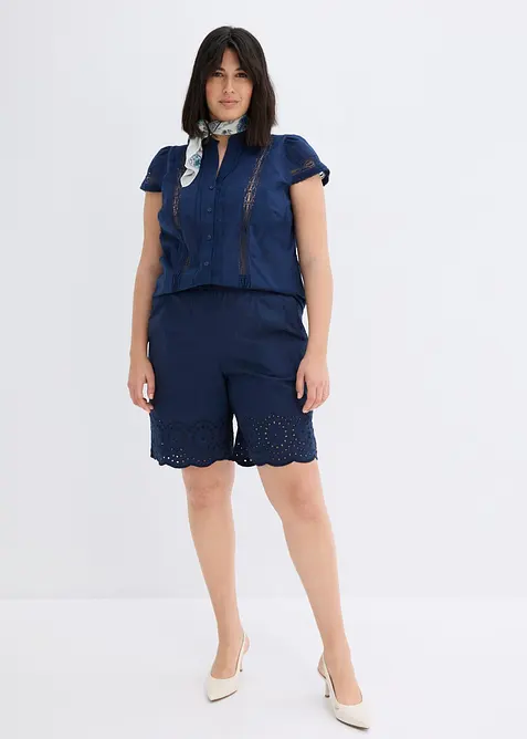 Pull on-shorts i 100% bomull, bonprix