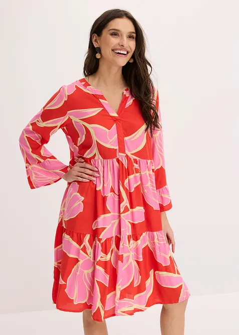 Tunikakjole i lett viskose, bonprix