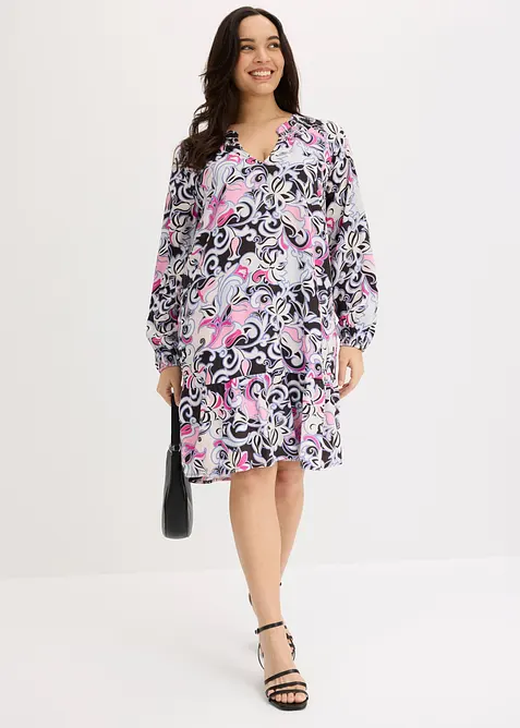 Tunikakjole i lett viskose, bonprix