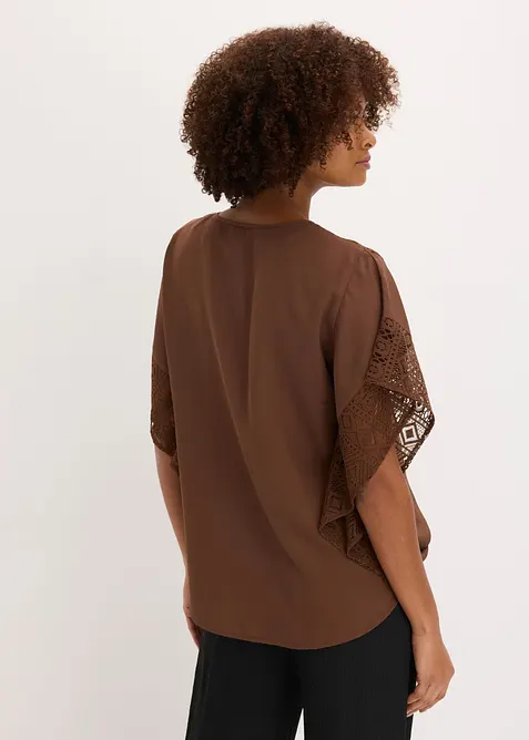 Tunikabluse med applikasjoner, bonprix