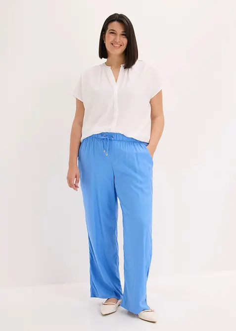 Pull-on bukse i viskose, bonprix