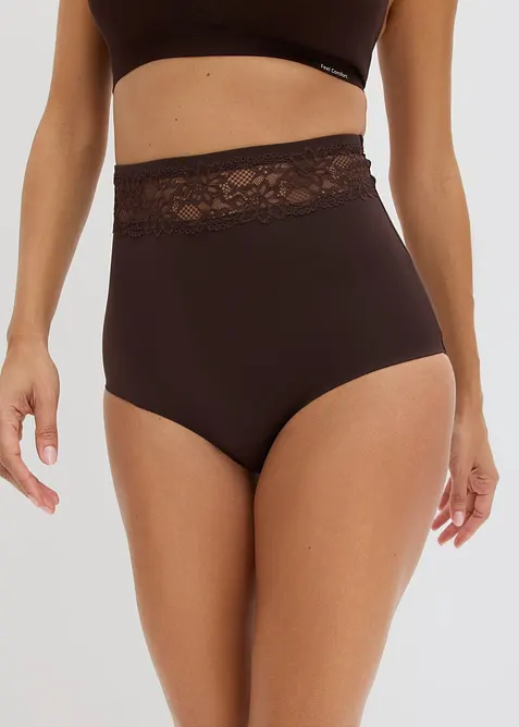 Light shape truse med h&oslash;y midje (2-pack), bonprix