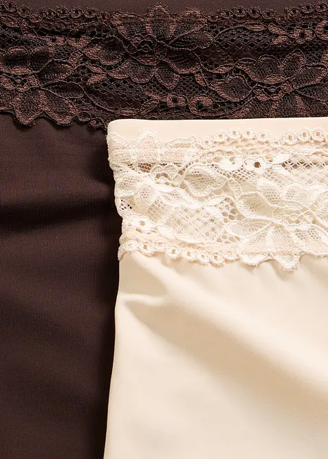 Light shape truse med h&oslash;y midje (2-pack), bonprix