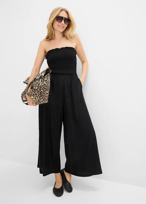 Jumpsuit i lett viskose, bonprix