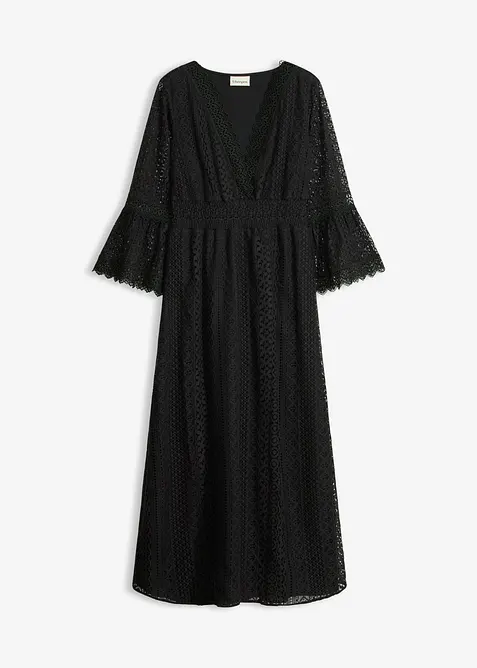 Maxikjole i heklet stil, bonprix