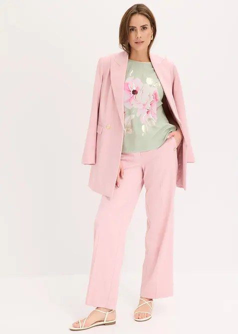 Topp med vevd innfelling, bonprix