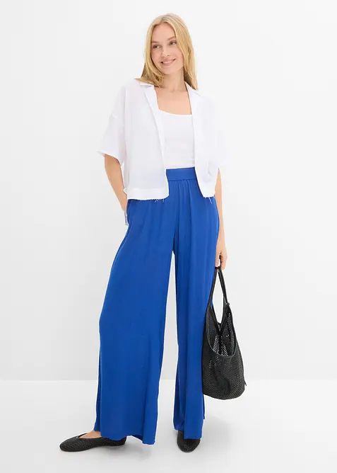 Pull on-bukse i lett viskose, bonprix