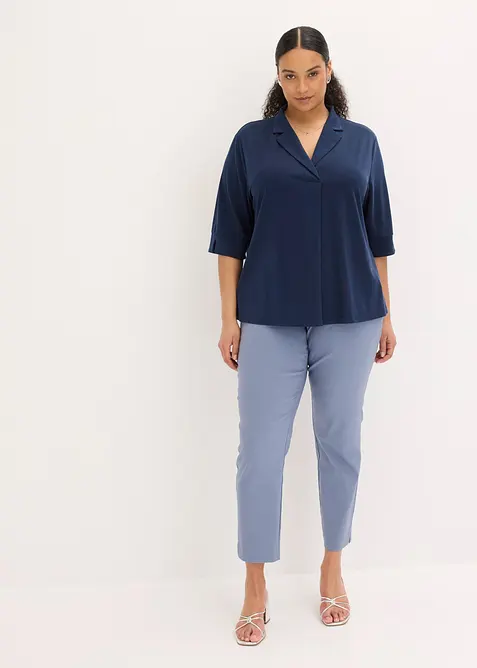 Trikot-tunika av lett viskose-pik&eacute;, bonprix