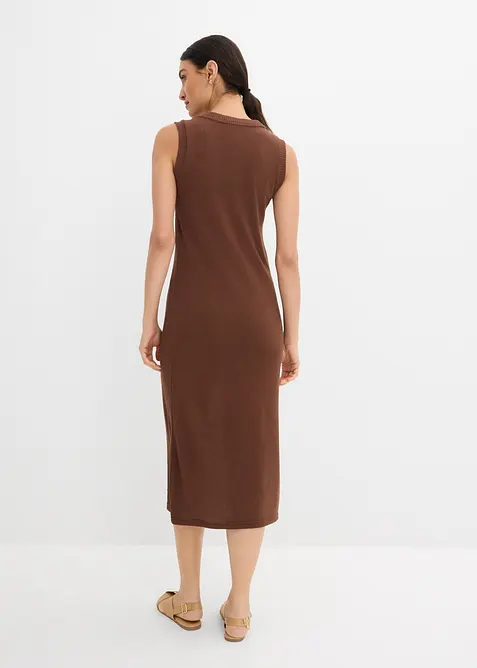 Lett strikkekjole av viskosemiks, bonprix