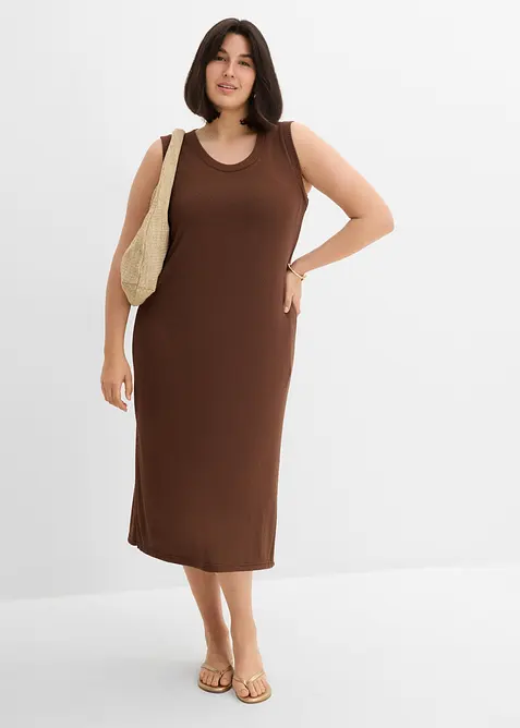 Lett strikkekjole av viskosemiks, bonprix