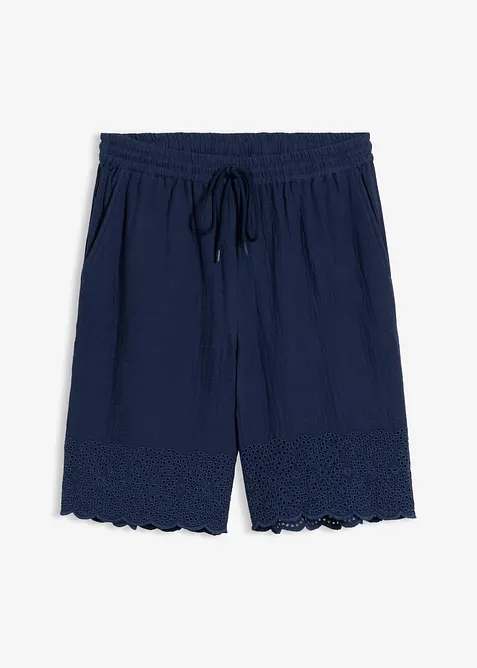 Bermudashorts i luftig musselin, bonprix