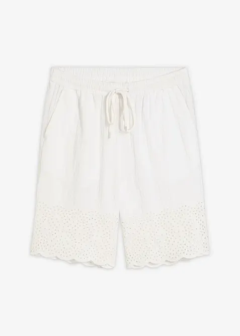 Bermudashorts i luftig musselin, bonprix
