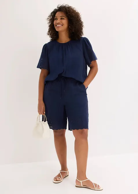 Bermudashorts i luftig musselin, bonprix