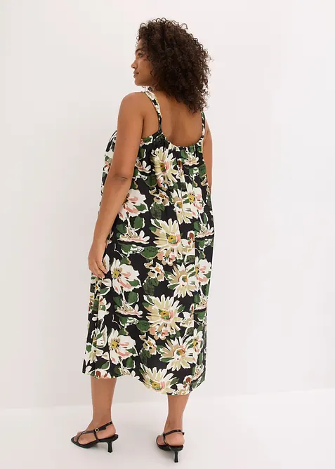 Midikjole i myk viskoseblanding, bonprix