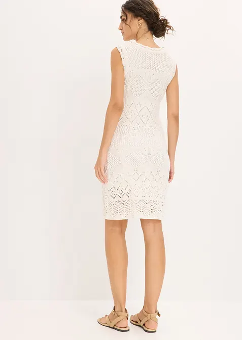 Strikkekjole av bomullsmiks, bonprix