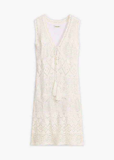 Strikkekjole av bomullsmiks, bonprix