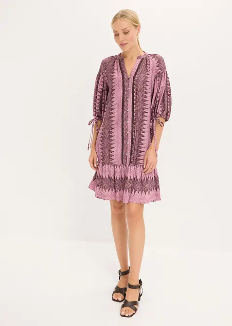 Minikjole i myk viskoseblanding, bonprix