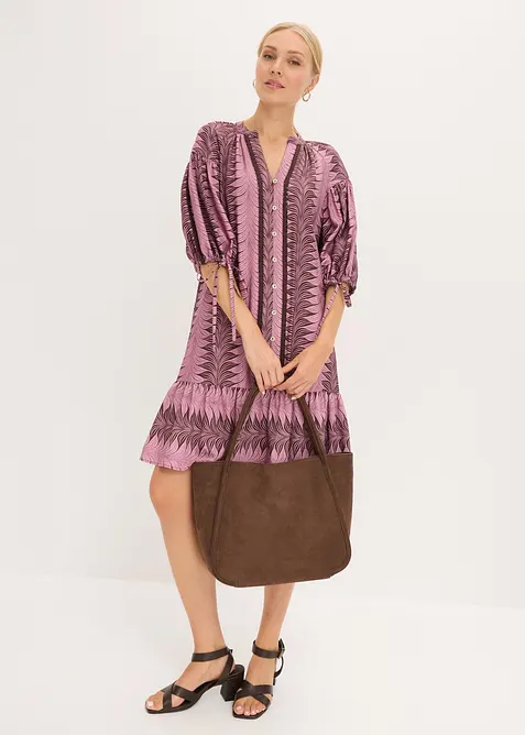 Minikjole i myk viskoseblanding, bonprix