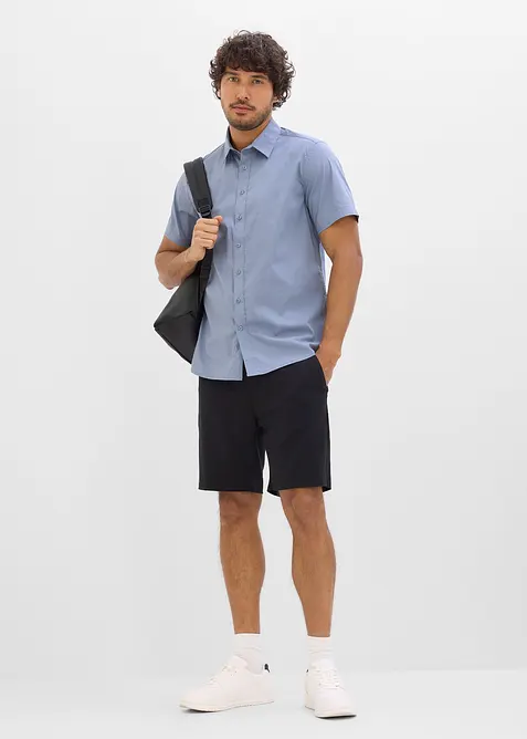 Kortermet stretchskjorte, Slim Fit, bonprix