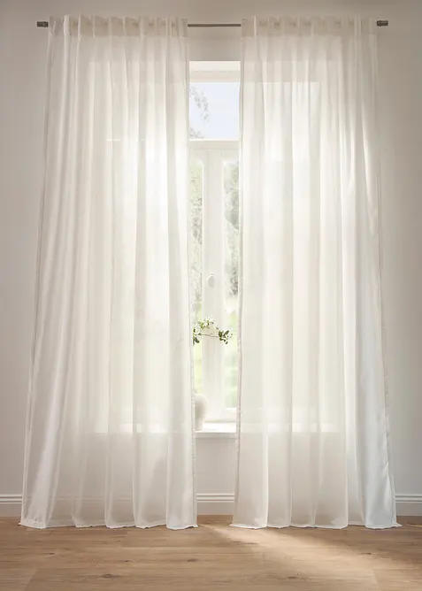 Gardiner i resirkulert materiale (2-pack), bonprix