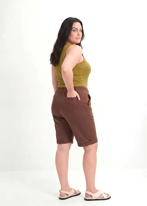 Sweat-bermudashorts av 100% &oslash;kologisk bomull, bonprix