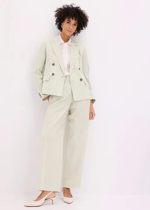 Blazer med lin, bonprix