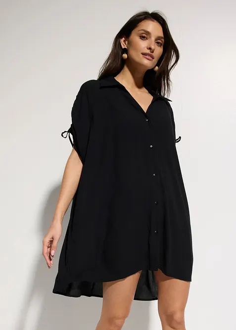 Crinkle strandbluse, bonprix