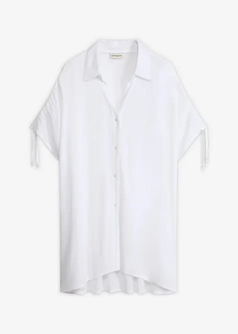 Crinkle strandbluse, bonprix
