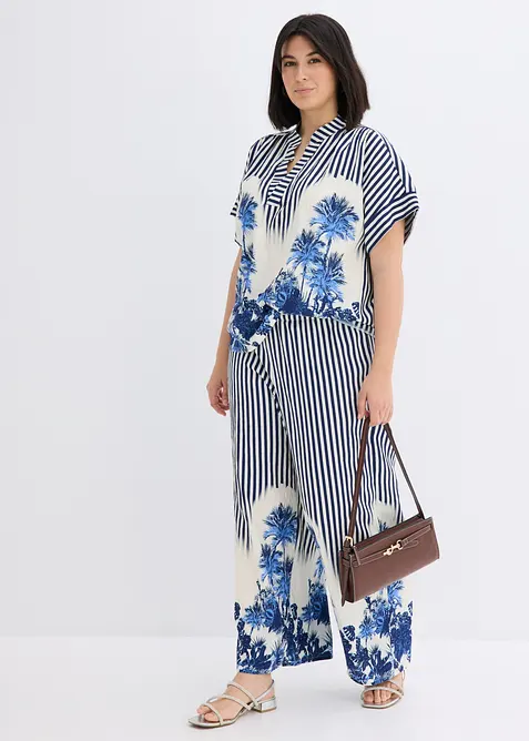 Bluse i viskoseblanding med pent fall, bonprix