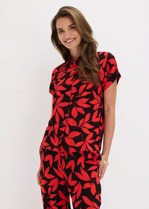 Bluse i viskose med pent fall, bonprix